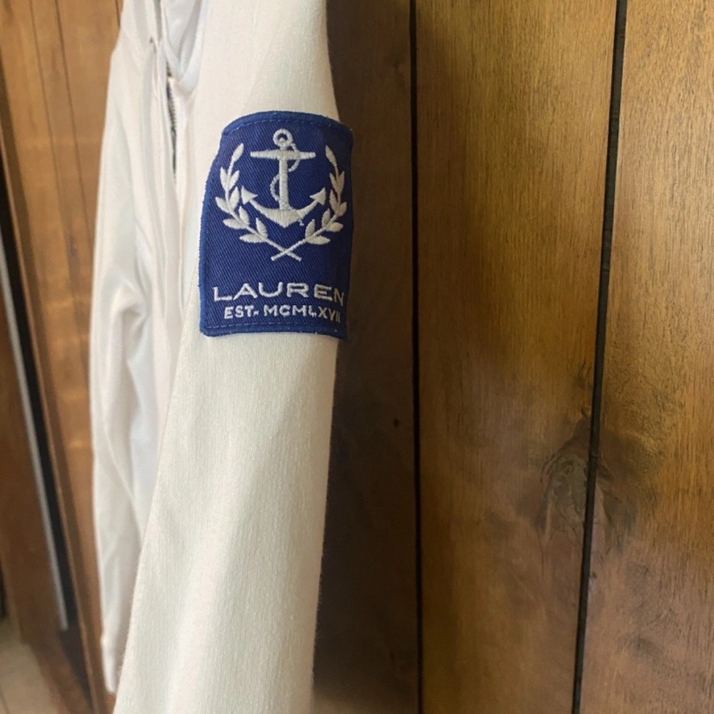 Ralph Lauren Cream Zip-Up Hoodie - Picture 4 of 7